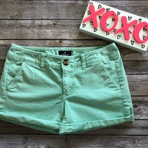 American Eagle twill midi short